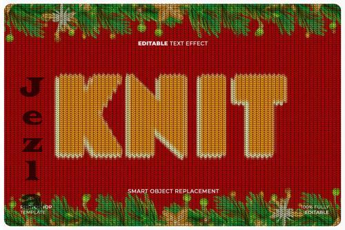 Knitting Logo & Text Effect - EZQYP8Y