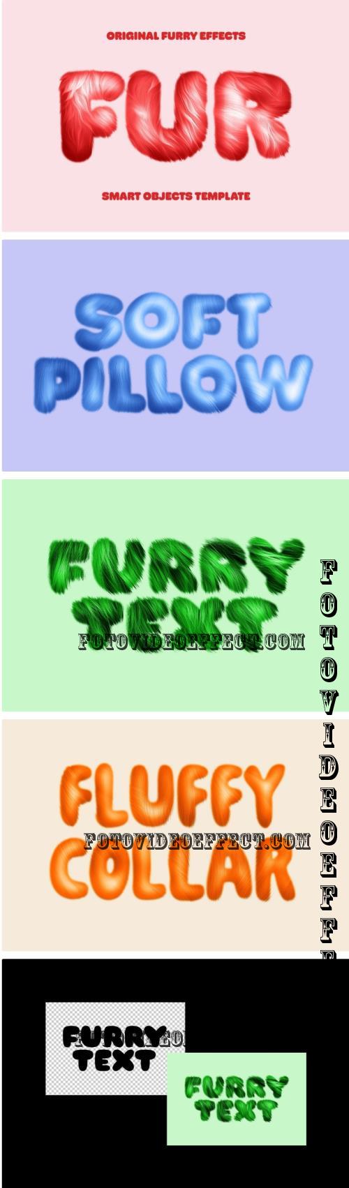 Soft Furry Text Effect - 290729624