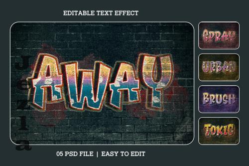 Graffiti Style Editable Text Effect Set - 2GPSPS4