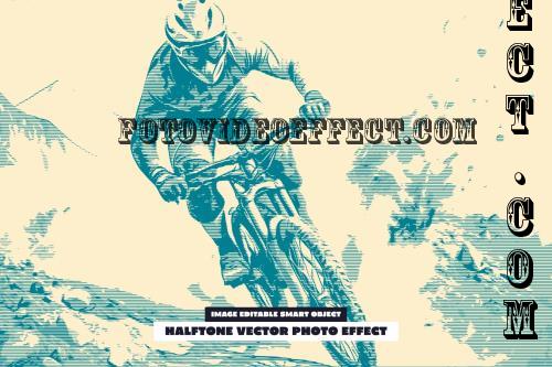 Halftone Vector Photo Effect - 286314875 - A8R9Y3K