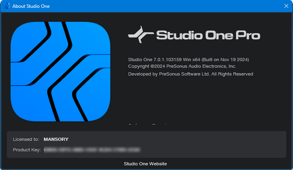 PreSonus Studio One Pro 7.0.1