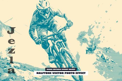 Halftone Vector Photo Effect - 286314875 - A8R9Y3K