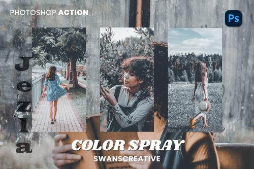 Color Spray Photoshop Action - XMWQZ6G