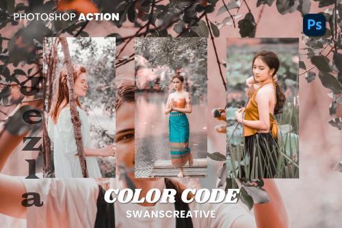 Color Code Photoshop Action - WZL5XQW