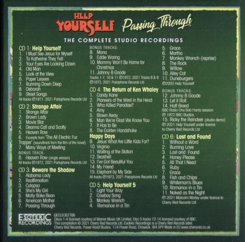 Help Yourself - Passing Through (The Complete Studio Recordings) (2021) 6CD Lossless