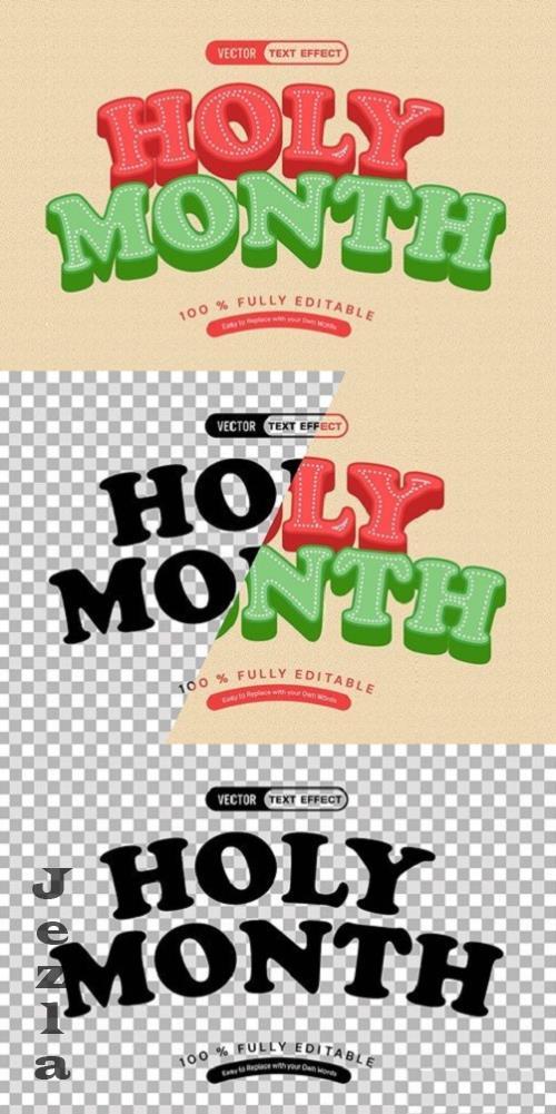 Holy Month Text Effect - HX5RBNV