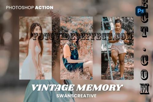 Vintage Memory Photoshop Action - 58K75DD