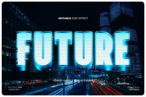 Futuristic Neon Text Effect - ZQXXCKG