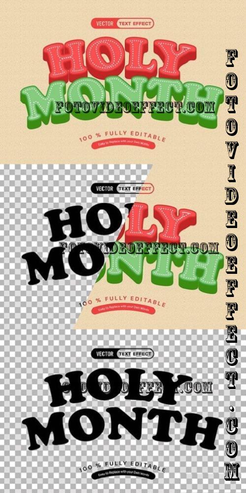 Holy Month Text Effect - HX5RBNV