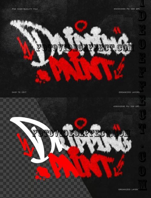 Dripping Spray Paint Text Effects #1 - Y7R3QSV