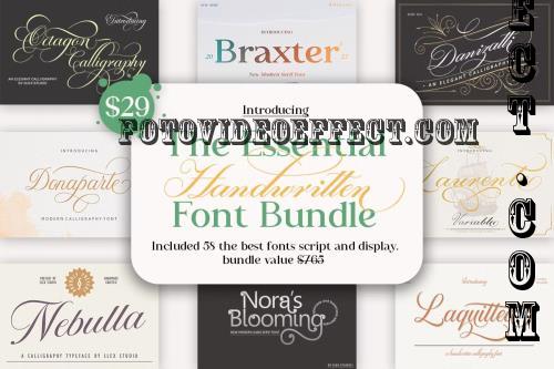 The Essential Handwritten Font Bundle - 286996441 - 31 Premium Fonts