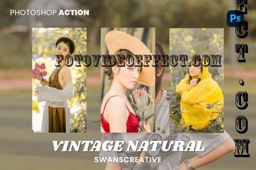 Vintage Natural Photoshop Action - UVJAD46