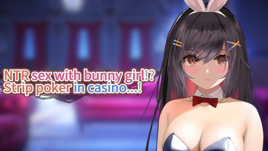 HalftoneDot,  BokiBoki Games - NTR sex with bunny girl!? Strip poker in casino...! Ver.1.0 Final Steam + ASMR Soundtrack (eng) Porn Game