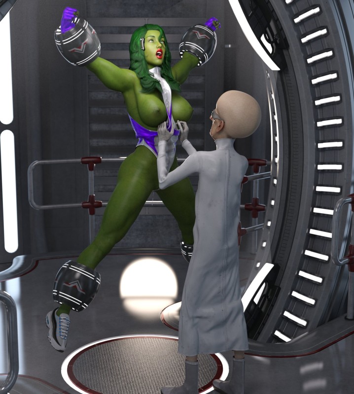 Dragonbomb - She Hulk Containment 3D Porn Comic