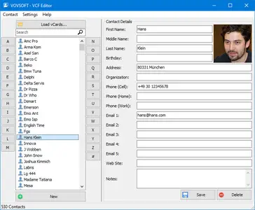 VovSoft VCF Editor 1.2