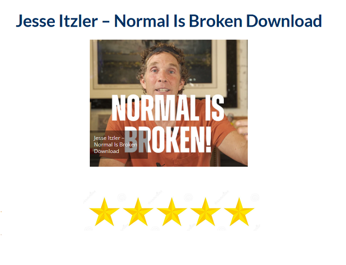 Jesse Itzler – Normal Is Broken Download