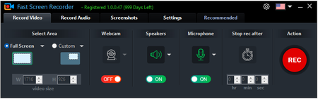 Fast Screen Recorder 2.1.0.9 Multilingual Portable