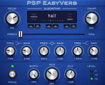 PSPaudioware PSP EasyVerb v2.0.0