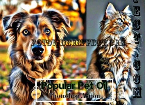 Popular Pet Oil Photoshop Action