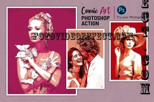 Photo Comic Art Photoshop Action - 290620562