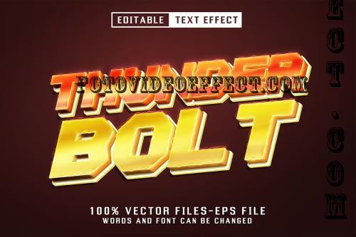 Thunder Bolt 3d Text - Editable Text Effect - 4248SWR