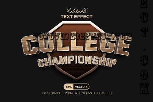 Championship Text Effect 3D Curve Style - M5SXTFU