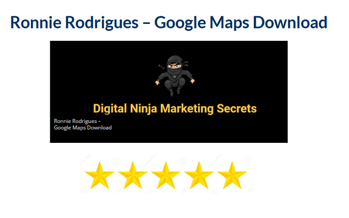 Ronnie Rodrigues – Google Maps Download