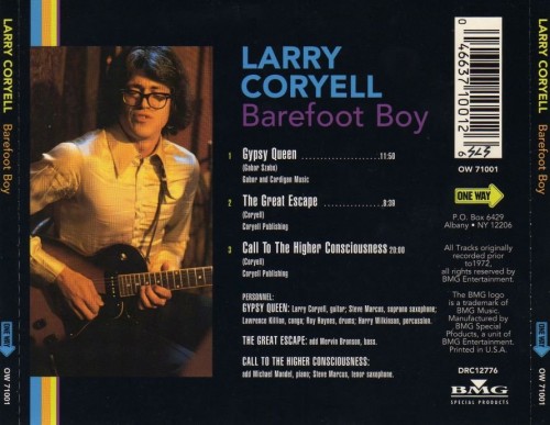 Larry Coryell - Barefoot Boy (1971)(2000) Lossless