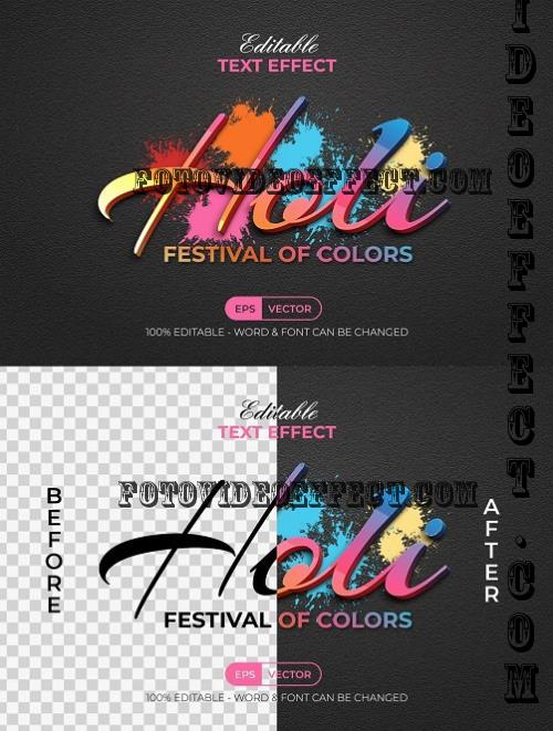 Holi Colorful Text Effect Style - 92019632 - QYA6JAU