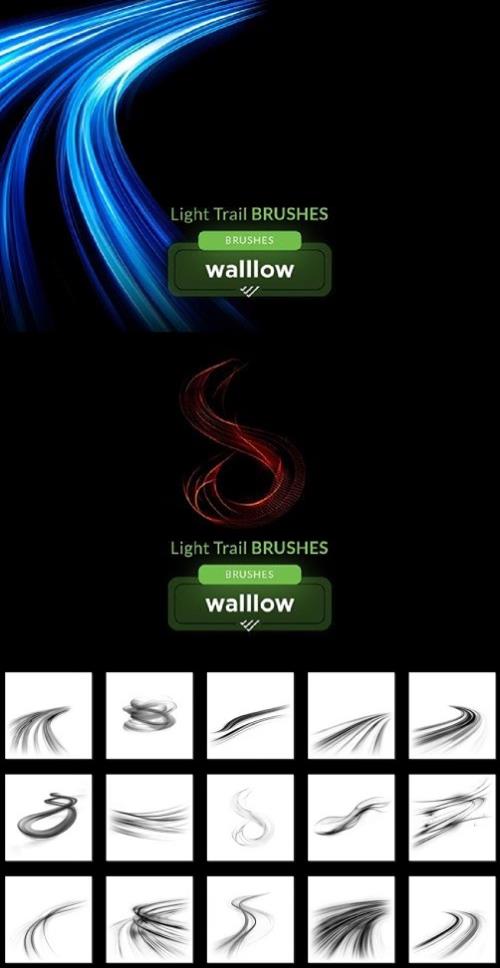 Light Trails Photoshop Brushes - 287692589 - 8KRVJLV