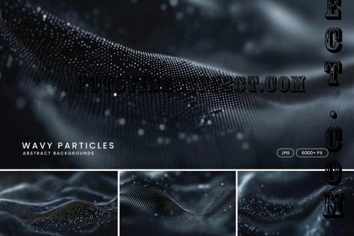 Black Abstract Particle Backgrounds - S932RR2