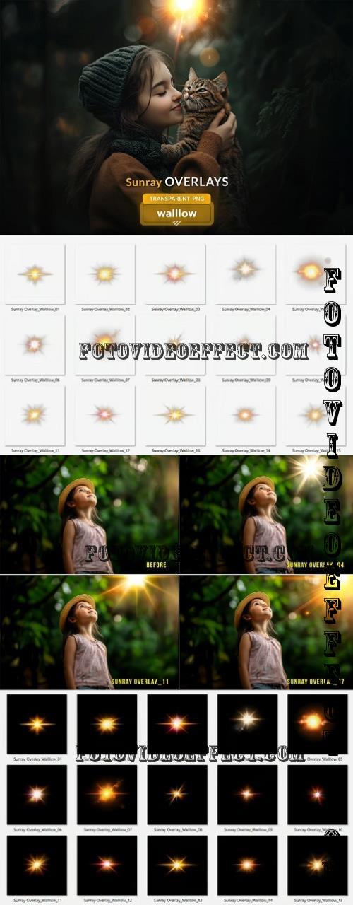 Sunrays transparent PNG overlays - 286518731 - XX4R6DT