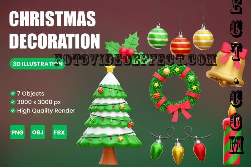 Christmas Decoration 3D Illustration - 3EVHBH6