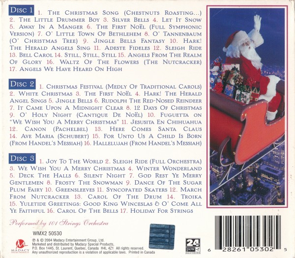 101 Strings Orchestrta - 50 Christmas Favorites (3CD 2004) (Lossless + 320)