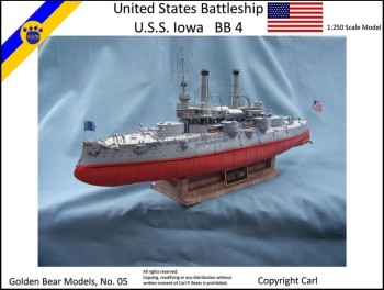   1-  USS Iowa BB-4 (GreMir Models 081) 