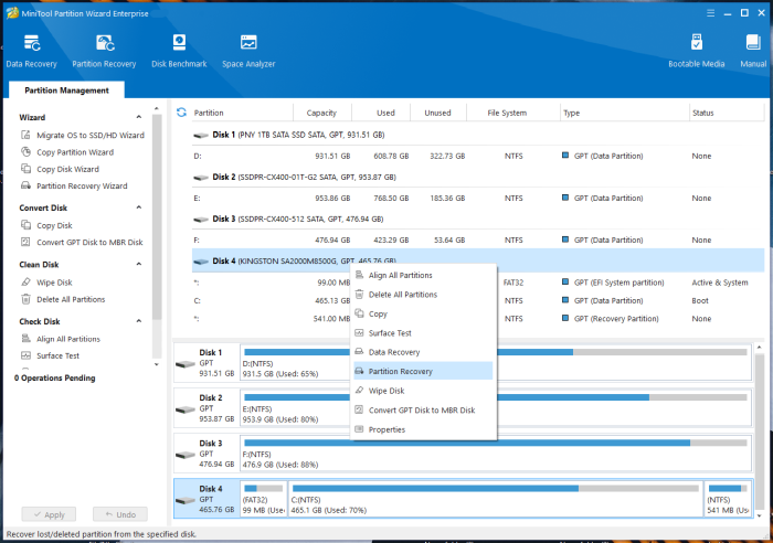 MiniTool Partition Wizard 12.9 All Editions (x86/x64)