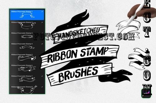 Handsketched Ribbon Procreate Stamps - 290545896 - U6KWDXC