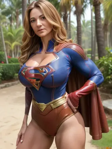 Supergirl sexy strong and Superhot - Ai generated