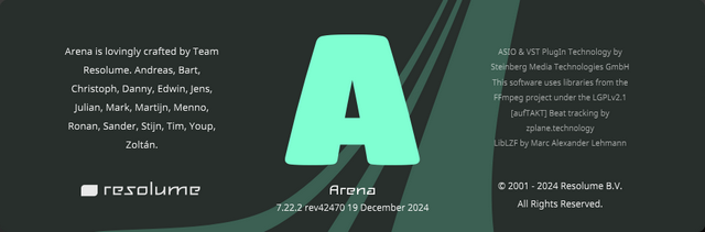 Resolume Arena 7.22.2 rev 42470