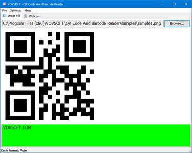 VovSoft QR Code and Barcode Reader 1.2