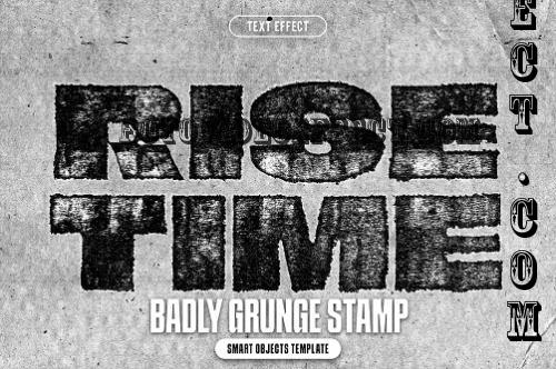 Badly Grunge Stamp Text Effect - 290770323 - FEBMXWN