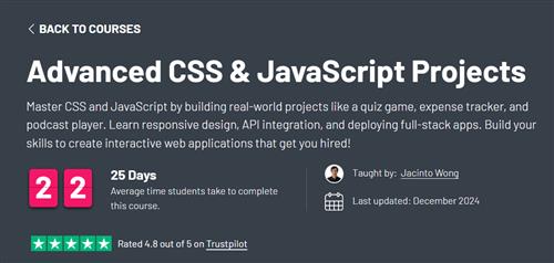 ZerotoMastery – Advanced CSS & JavaScript Projects