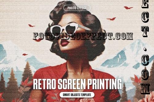 Retro Screen Printing Photo Effect - 290770342 - TCAMTWD