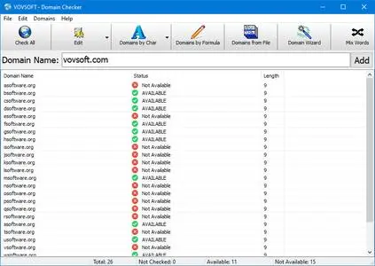 VovSoft Domain Checker 9.4