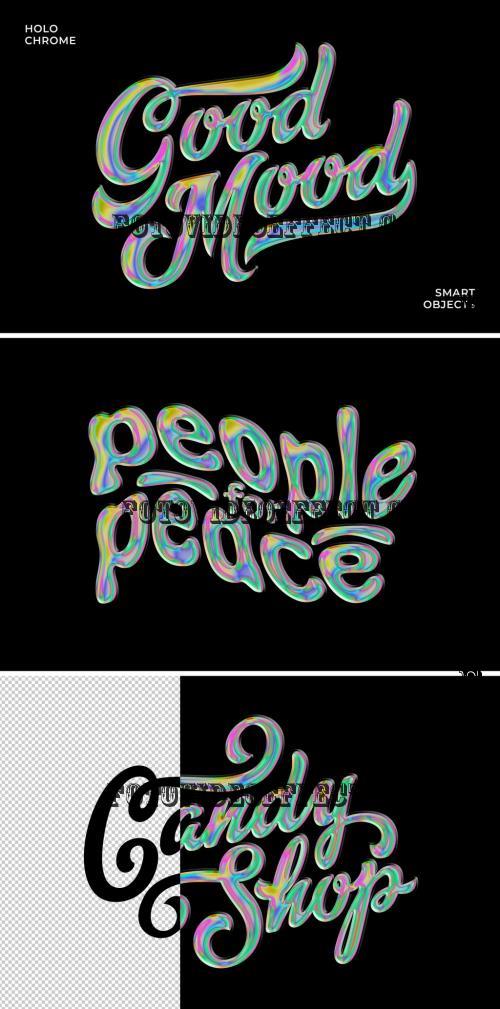 Holo Chromatic Text & Logo Effect - 290791804 - K8J6WWS