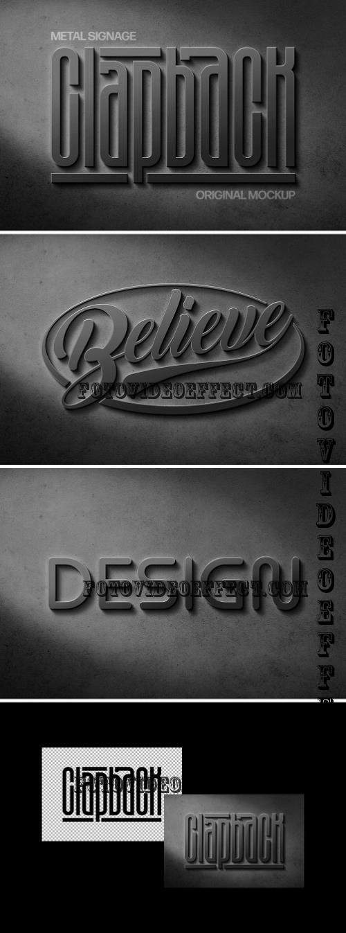 Silver Concrete Logo & Text Effect - 290791895 - RC657V4