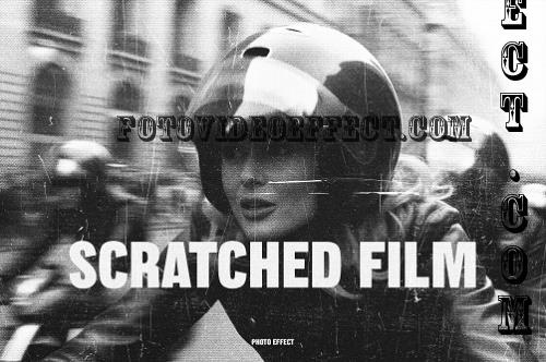 Scratched Retro Film Photo Effect - 290796775 - 5V46BWC