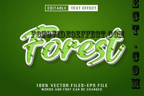 Forest 3d Text - Editable Text Effect - UYDB3WP