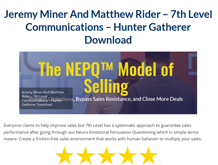 Jeremy Miner And Matthew Rider – 7th Level Communications – Hunter Gatherer Download