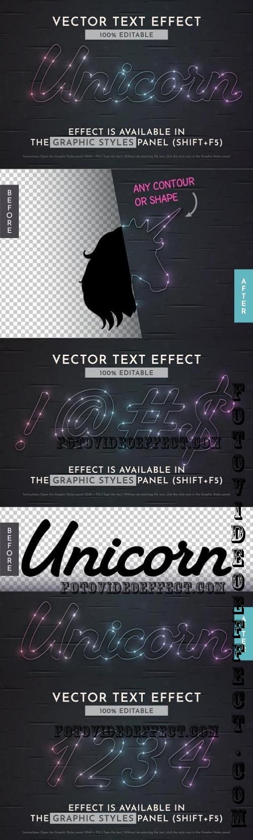 Unicorn Editable Text Effect - 290712940 - E3GX4SD